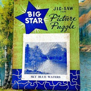 World War II Era Jig Saw Puzzle Buy War Bonds Logo Box 1 Piece Missing WWII Vtg